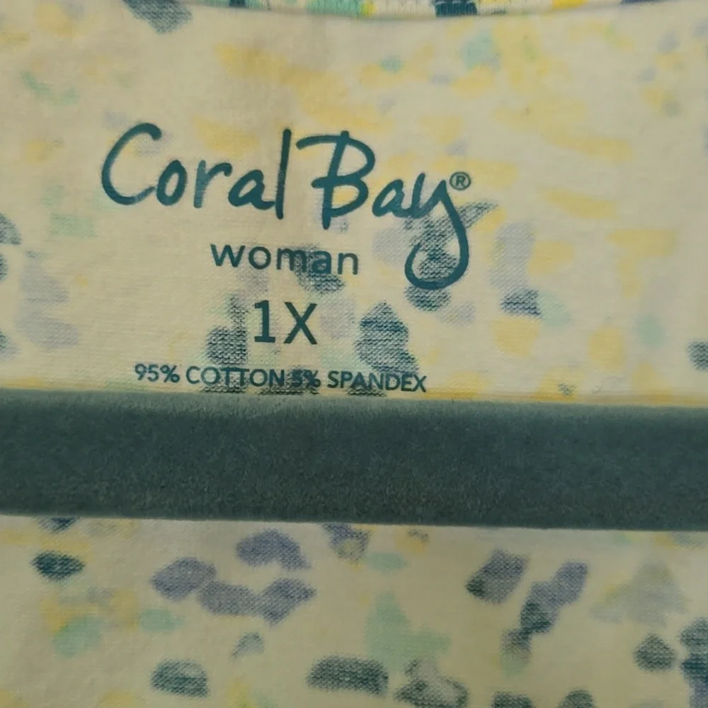 Coral Bay Women's Tank Top - Blue and Yellow - Picture 2 of 2